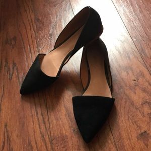 Madewell Suede & Leather D'Orsay Flat